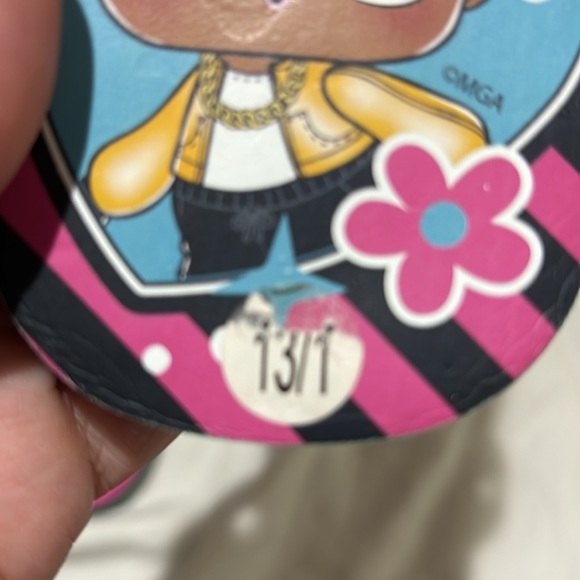 lol 13/1 light up tween toe flip flops blinking lights worn once euc like new - Picture 6 of 7